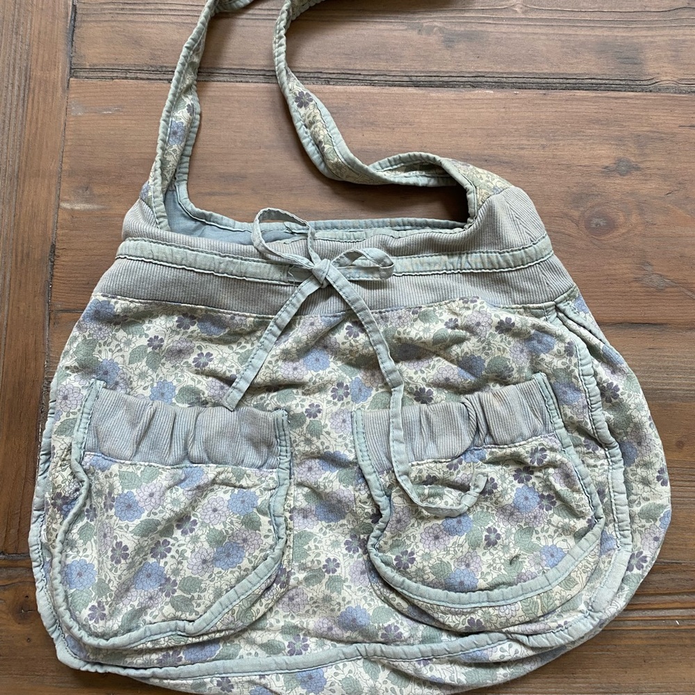 American Eagle Floral Fabric Crossbody Bag
